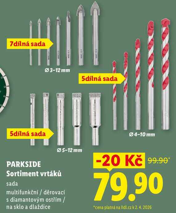 PARKSIDE Sortiment vrtáků 