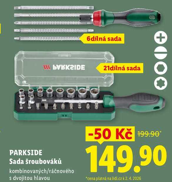 PARKSIDE Sada šroubováků