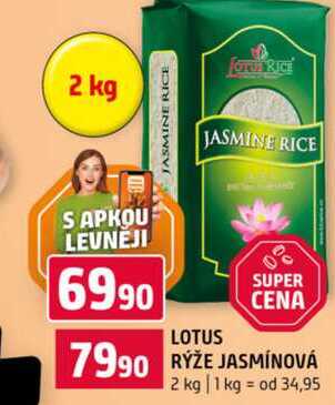 LOTUS RÝŽE JASMÍNOVÁ 2 kg 