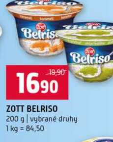 ZOTT BELRISO 200 g vybrané druhy 