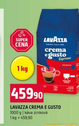 LAVAZZA CREMA E GUSTO 1000 g káva zrnková