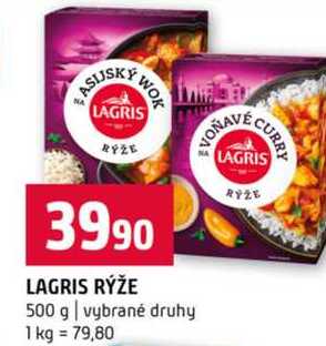 LAGRIS RÝŽE 500 g vybrané druhy 