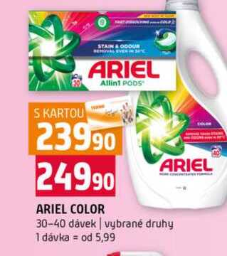 ARIEL COLOR ARIEL 30-40 dávek vybrané druhy 