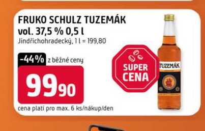 FRUKO SCHULZ TUZEMÁK vol. 37,5 % 0,5l