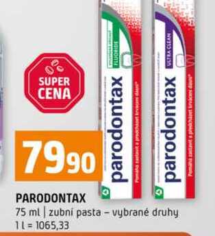 PARODONTAX 75 ml zubní pasta vybrané druhy