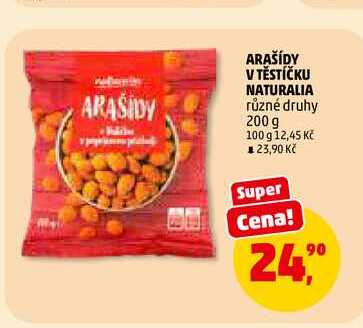 ARAŠÍDY V TĚSTÍČKU NATURALIA, 200 g