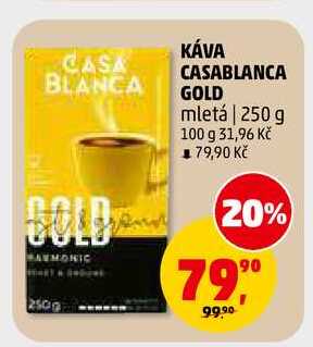 KÁVA CASABLANCA GOLD mletá, 250 g