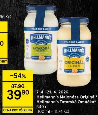 Hellmann's Majonéza Originál, 340 ml