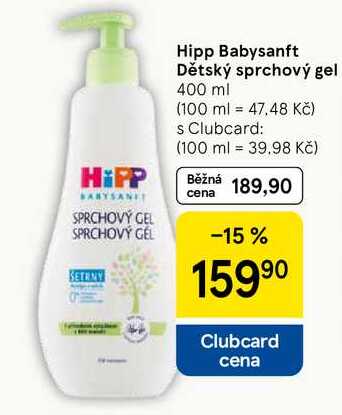 Hipp Babysanft Dětský sprchový gel, 400 ml 