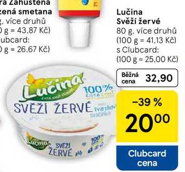 Lučina Svěží žervé, 80 g