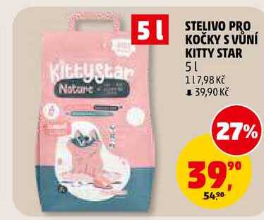STELIVO PRO KOČKY S VŮNÍ KITTY STAR, 5 l