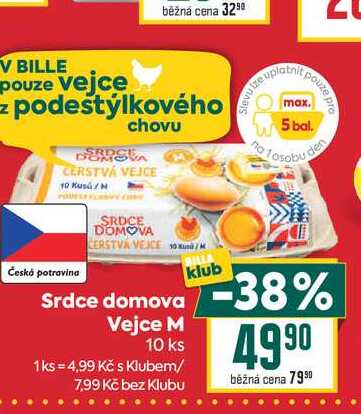 Srdce domova Vejce M 10 ks