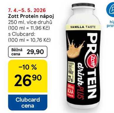 Zott Protein nápoj, 250 ml, více druhů 