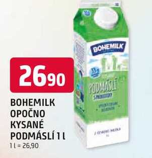 BOHEMILK OPOČNO KYSANÉ PODMÁSLÍ 1l