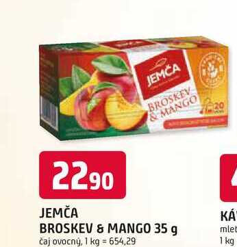 JEMČA BROSKEV & MANGO 35 g čaj ovocný