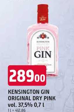 KENSINGTON GIN ORIGINAL DRY PINK vol. 37,5% 0,7l