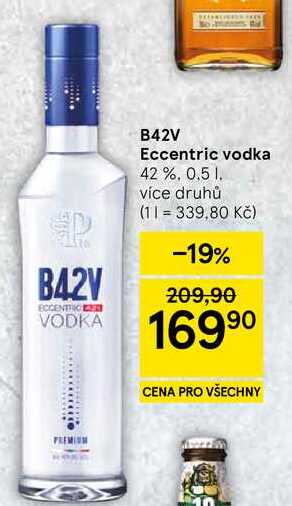B42V Eccentric vodka 42 %, 0.5 l v akci