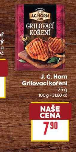 J.C. Horn Grilovací koření 25 g 