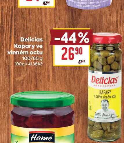Delicias Kapary ve vinném octu 100/65 g 