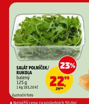 SALÁT POLNÍČEK/RUKOLA, 125 g
