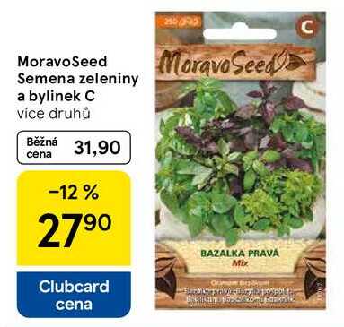 MoravoSeed Semena zeleniny a bylinek C, více druhů  