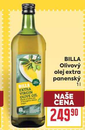 BILLA Olivový olej extra panenský 1l
