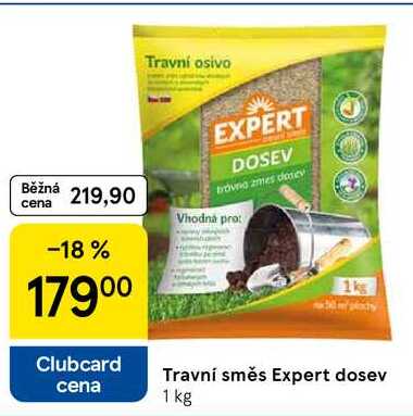 Travní směs Expert dosev, 1 kg 