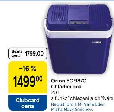 Orion EC 987C Chladicí box, 20 l, s funkcí chlazení a ohřívání
