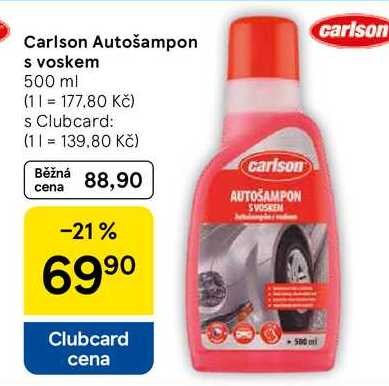 Carlson Autošampon s voskem, 500 ml