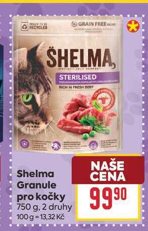 Shelma Granule pro kočky 750 g