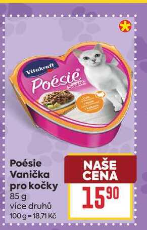 Poésie Vanička pro kočky 85 g 