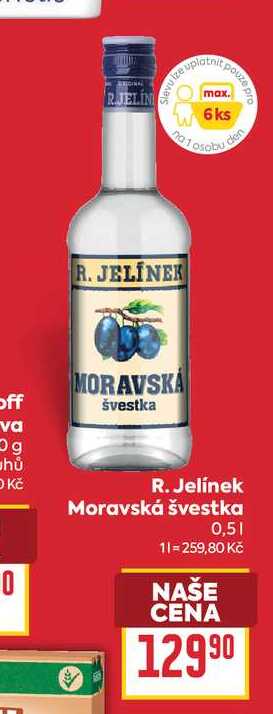 R. Jelínek Moravská švestka 0,5l