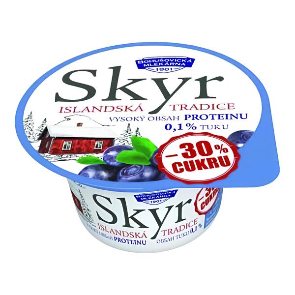 Bohušovická mlékárna Skyr tradiční islandský výrobek borůvka (0,1%)