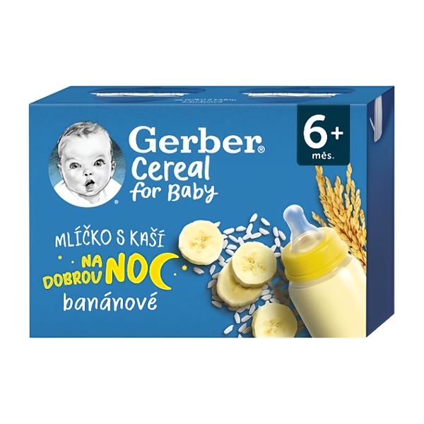 Gerber Mlíčko s kaší banánové (2x 200 ml)