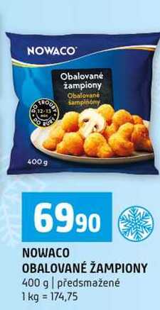 NOWACO OBALOVANÉ ŽAMPIONY 400 g předsmažené 