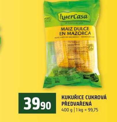 KUKUŘICE CUKROVÁ PŘEDVAŘENÁ 400 g 