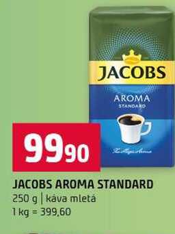 JACOBS AROMA STANDARD 250 g káva mletá 