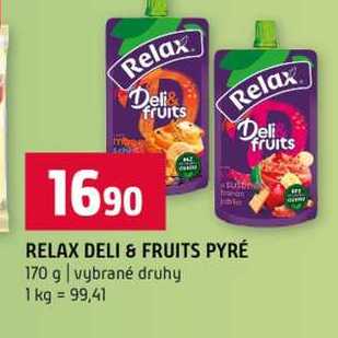 RELAX DELI & FRUITS PYRÉ 170 g vybrané druhy 