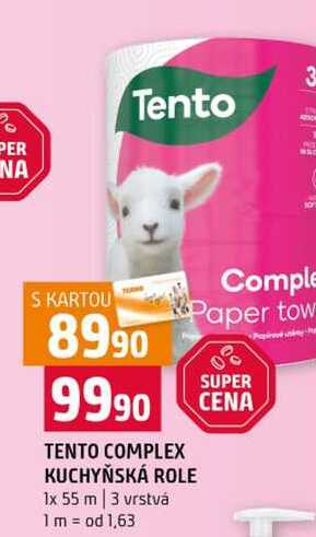 TENTO COMPLEX KUCHYŇSKÁ ROLE 1x 55 m 3 vrstvá