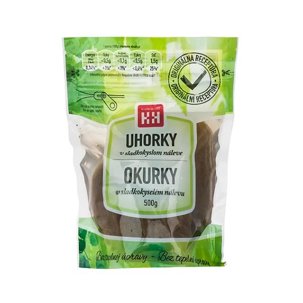 H+H Okurky v sladkokyselém nálevu