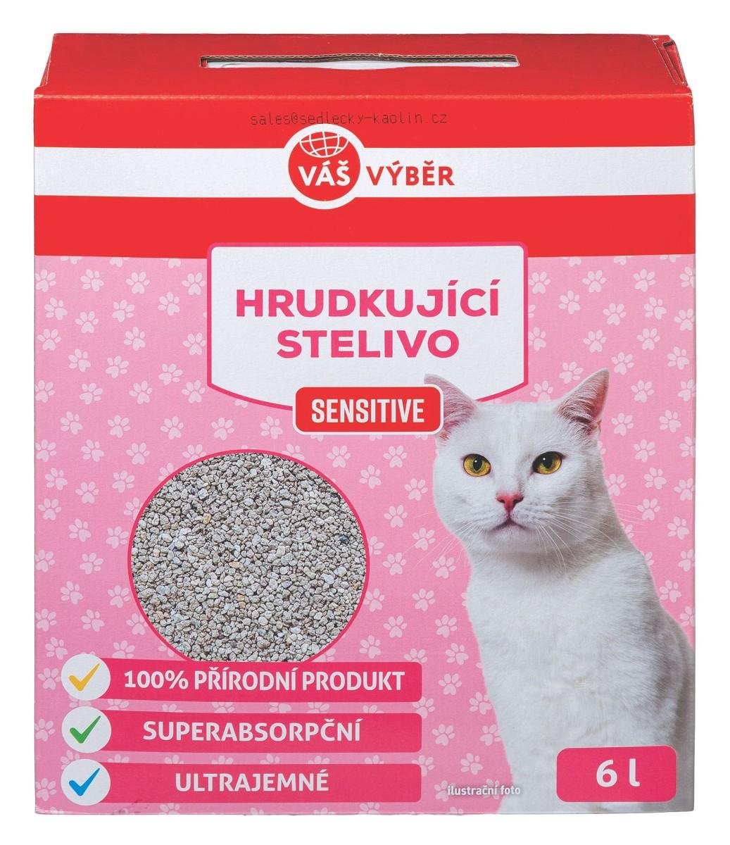 VÁŠ VÝBĚR Hrudkující stelivo, 6 l