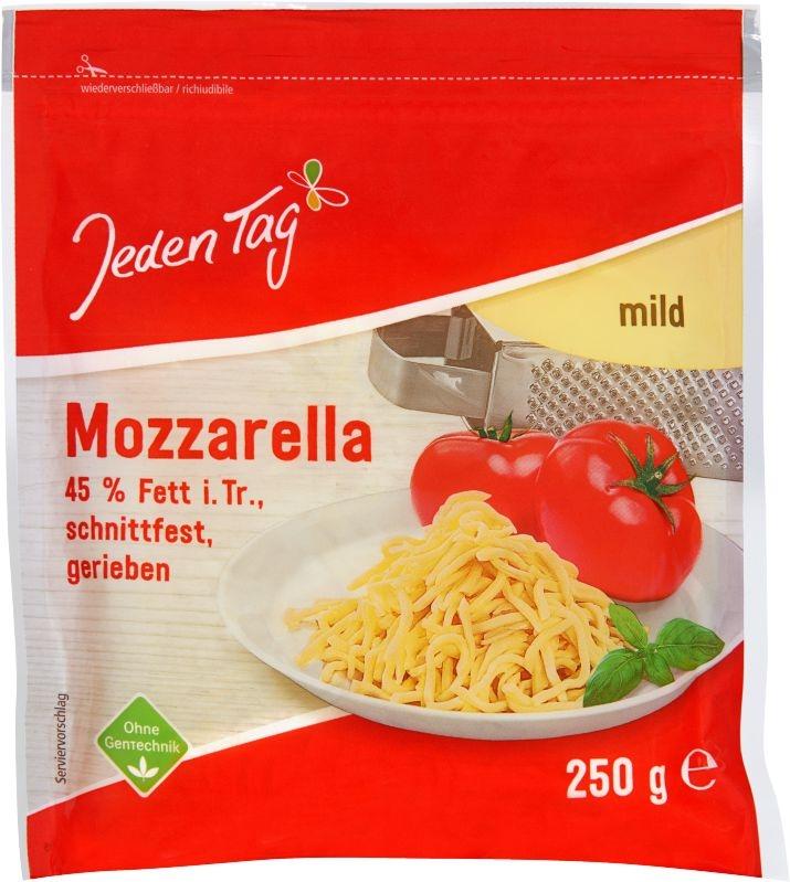 Jeden Tag Mozzarella strouhaná, 250 g