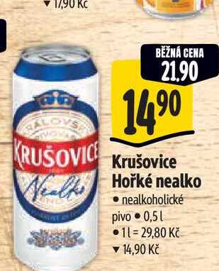   Krušovice Hořké nealko  0,5 l