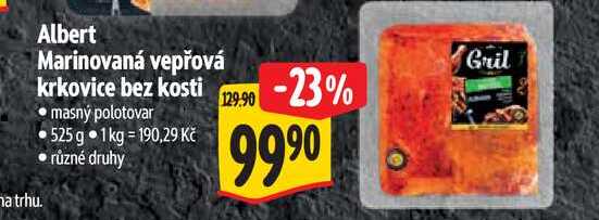   Albert Marinovaná vepřová krkovice bez kosti 525 g