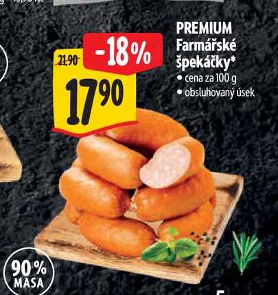  PREMIUM Farmářské špekáčky 100 g