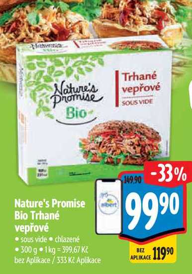   Nature's Promise  Bio Trhané vepřové 300 g