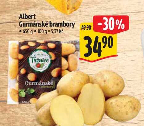 Albert Gurmánské brambory 650 g