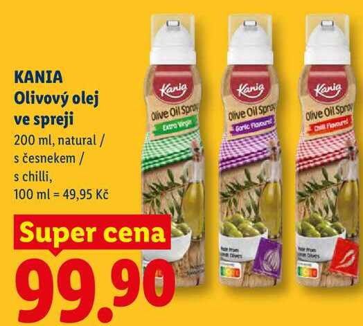 KANIA Olivový olej ve spreji, 200 ml
