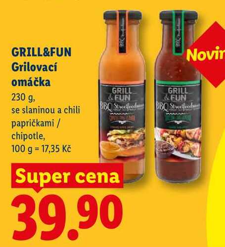 GRILL&FUN Grilovací omáčka, 230 g
