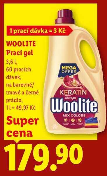 WOOLITE Prací gel 3,6 l/60 PD